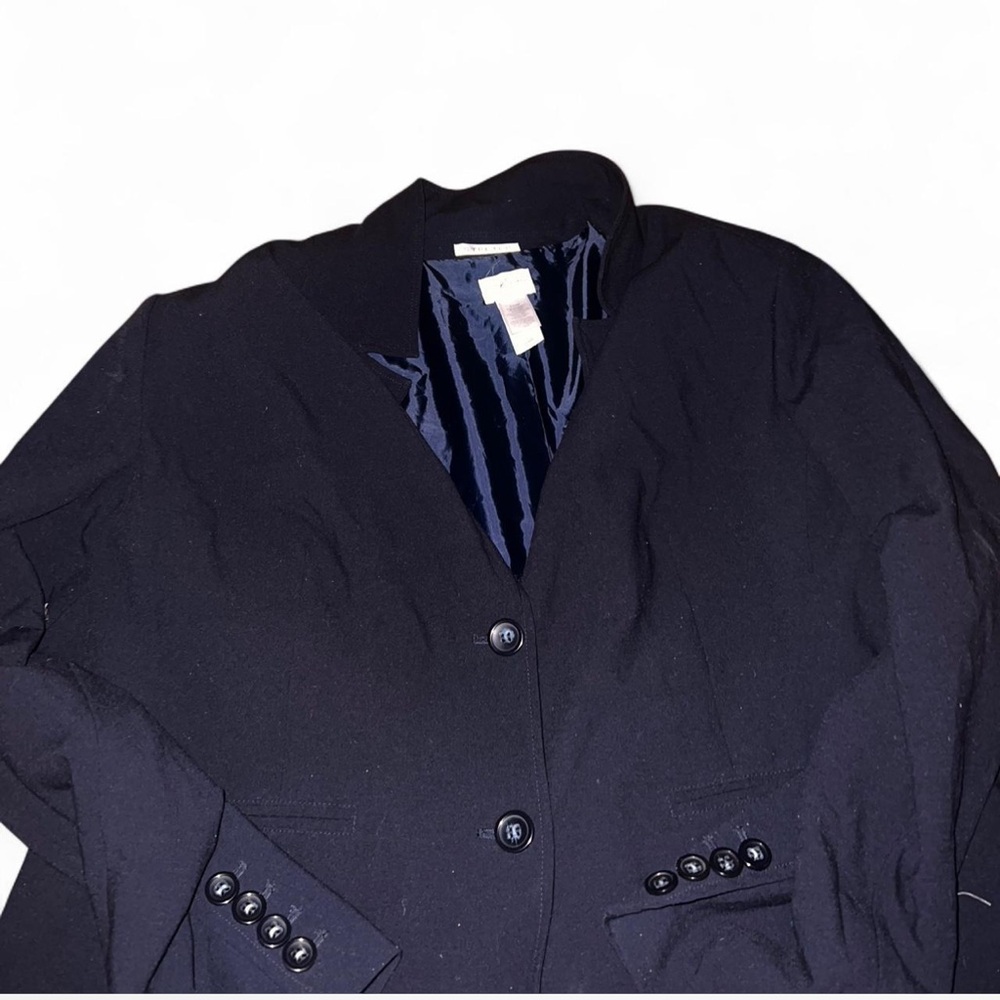 Emma James Black Blazer with Button Details